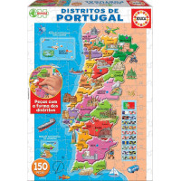EDUCA Puzzle Mapa Portugalska 150 dílků