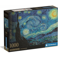 CLEMENTONI Puzzle Museum Collection: Hvězdná noc 1000 dílků