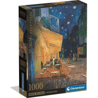 CLEMENTONI Puzzle Museum Collection: Terasa kavárny v noci 1000 dílků