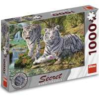 DINO Puzzle Secret Collection: Bílí tygři 1000 dílků