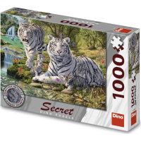 DINO Puzzle Secret Collection: Bílí tygři 1000 dílků