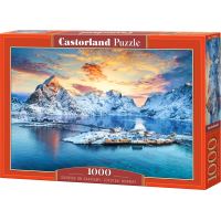 CASTORLAND Puzzle Východ slunce nad Sakrisøy, Lofoty, Norsko 1000 dílků