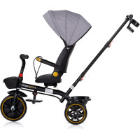 CHIPOLINO Tříkolka se stříškou Max Sport 2v1 Anthracite