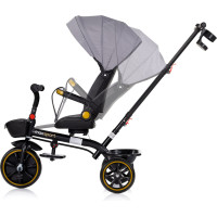 CHIPOLINO Tříkolka se stříškou Max Sport 2v1 Anthracite