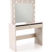 Toaletní stolek SUPERSTAR 2 s LED osvětlením - kašmírový