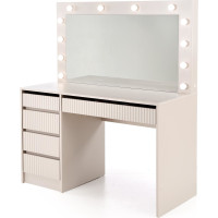 Toaletní stolek SUPERSTAR 2 XL s LED osvětlením - kašmírový