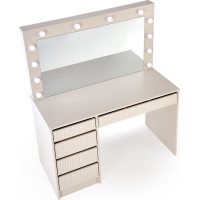 Toaletní stolek SUPERSTAR 2 XL s LED osvětlením - kašmírový