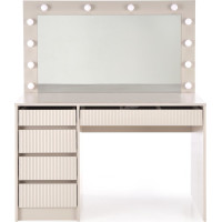 Toaletní stolek SUPERSTAR 2 XL s LED osvětlením - kašmírový