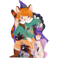 DJECO Podlahové obrysové puzzle Čaroděj Pio 36 dílků