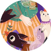 DJECO Podlahové obrysové puzzle Čaroděj Pio 36 dílků