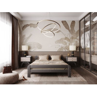 Postel DAVE 200x180 cm - šedá