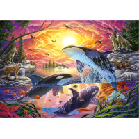 EDUCA Puzzle Kosatky a vlci 4000 dílků