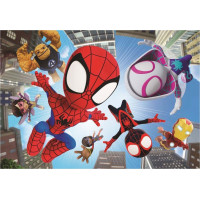 CLEMENTONI Puzzle Spidey a jeho přátelé: Ve vzduchu MAXI 104 dílků