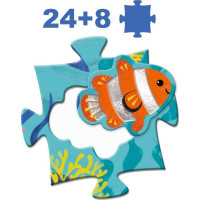 DJECO Puzzle Tactilo sea 24+8 dílků