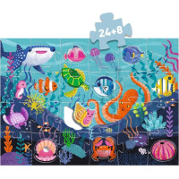 DJECO Puzzle Tactilo sea 24+8 dílků