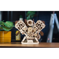 UGEARS 3D puzzle Motor V8, 776 dílků
