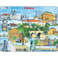 Larsen Vzdělávací puzzle Praha Památky 66 dílků
