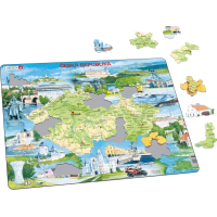 LARSEN Puzzle Česká republika památky 78 dílků