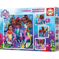 EDUCA Puzzle Disney Ariel 4v1 (12,16,20,25 dílků)
