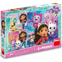 DINO Puzzle Gábinin kouzelný domek: Oslava 3x55 dílků