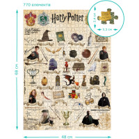 DODO Puzzle Harry Potter: Manuál pro kouzelníky 770 dílků