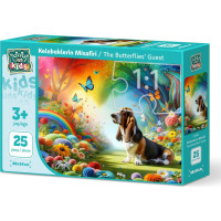 ART PUZZLE Puzzle Motýlí návštěvník 25 dílků