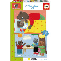 EDUCA Puzzle Petit Our Brun 2x20 dílků