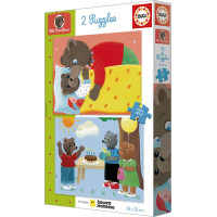 EDUCA Puzzle Petit Our Brun 2x20 dílků