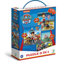 DODO Puzzle Tlapková patrola: Připravení do akce 3v1 (25,36,54 dílků)