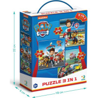 DODO Puzzle Tlapková patrola: Připravení do akce 3v1 (25,36,54 dílků)