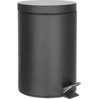 Aqualine SIMPLE LINE odpadkový koš kulatý 5l, černá mat 26105