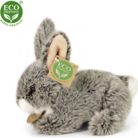 Rappa Plyšový králík tmavě šedý ležící 17 cm ECO-FRIENDLY