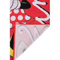 Bavlněná osuška MINNIE - 70x140 cm - červená