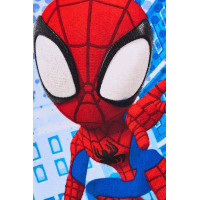 Dětská rychleschnoucí osuška s kapucí SPIDEY 50x100 cm - modrá