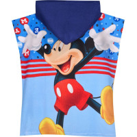 Dětská rychleschnoucí osuška s kapucí MICKEY MOUSE 50x100 cm - modrá