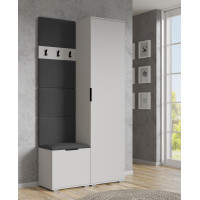 Čalouněný panel CLIF - 50 cm - tmavě šedý