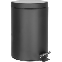 Aqualine SIMPLE LINE odpadkový koš kulatý 3l, černá mat 26103