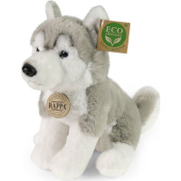 Rappa Plyšový pes husky sedící 23 cm SOFT COLLECTION, ECO-FRIENDLY