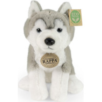 Rappa Plyšový pes husky sedící 23 cm SOFT COLLECTION, ECO-FRIENDLY