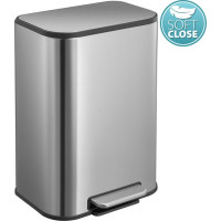 Sapho Odpadkový koš 12l, Soft Close, nerez mat DR102