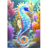INTERDRUK Puzzle Colorful Nature: Mořský koník 250 dílků