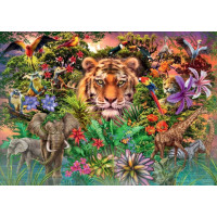 RAVENSBURGER Puzzle Exotická zvířata 1000 dílků