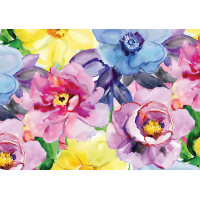 INTERDRUK Puzzle Flowers: Barevné květy 500 dílků