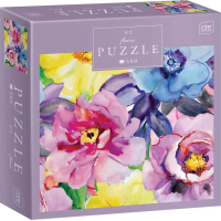 INTERDRUK Puzzle Flowers: Barevné květy 500 dílků