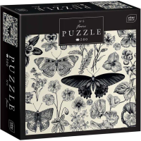 INTERDRUK Puzzle Flowers: Motýli a květiny 500 dílků
