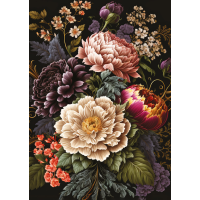 INTERDRUK Puzzle Flowers: Pivoňky v rozpuku 500 dílků