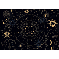 INTERDRUK Puzzle Galaxy: Zvěrokruh 1000 dílků