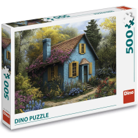 DINO Puzzle Modrý domeček 500 dílků