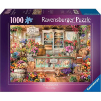 RAVENSBURGER Puzzle Romantické květinářství 1000 dílků