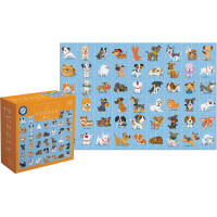 INTERDRUK Puzzle se samolepkami Pejsci 250 dílků